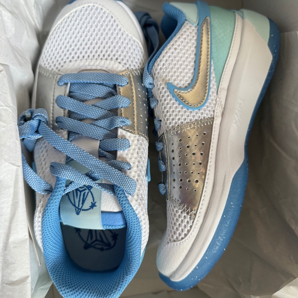 2 Y JA Nike shoes. Glacier blue
